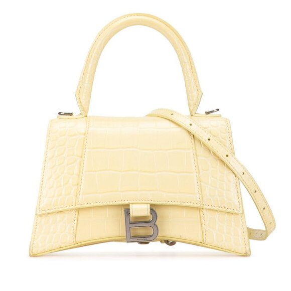 BALENCIAGA Yellow Leather Shoulder Bag - Picture 1 of 9